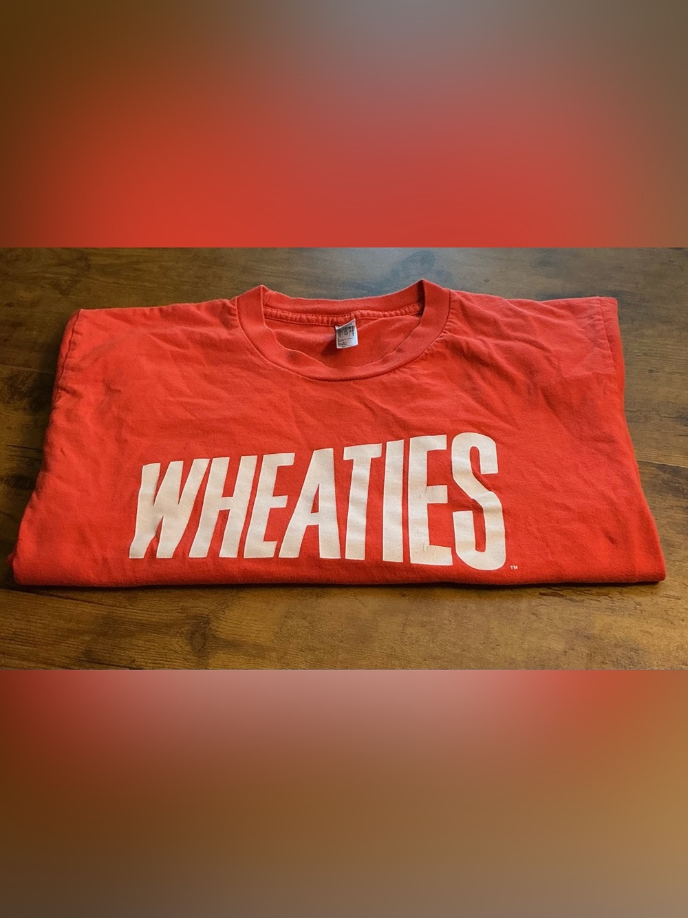 American Apparel Bright Orange Graphic T-shirt